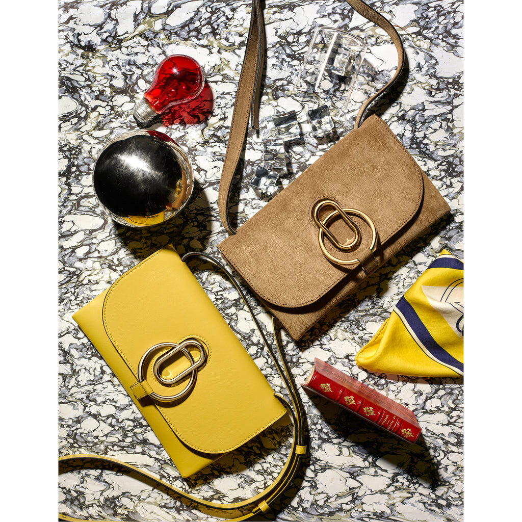 IVY pochette suede -champagne-